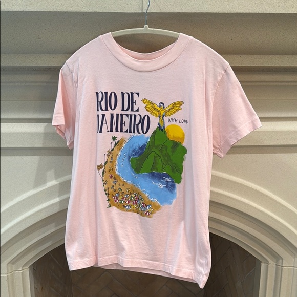 Pink Rio de Janeiro Graphic T-Shirt - Picture 1 of 1